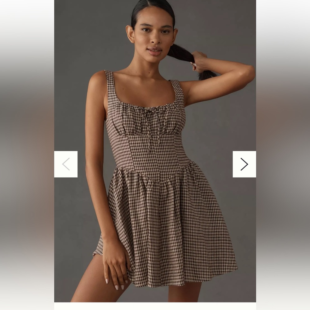 Reformation Daria Linen Mini Dress